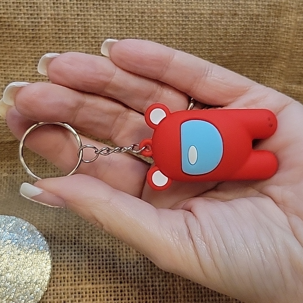 AMONG US IMPOSTER CREWMEMBER KEYCHAIN
